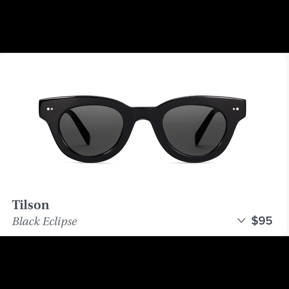 Warby Parker Tilson Sunglasses in Black Eclipse